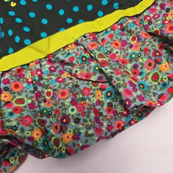 Catimini Toddler Girl Dress 4/104 Boho Style Floral Cotton Zip Back - Picture 5 of 15